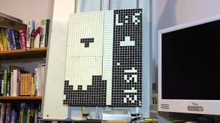 Thumbnail for Flipdot Tetris beta | bytewerk