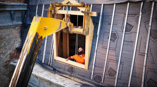 Thumbnail for Orange pants man, Stone masons and another dormer window. | Escape to rural France