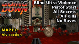 Thumbnail for Going Down - MAP11: Vivisection (Blind Ultra-Violence 100%) | decino