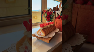 Thumbnail for Strawberry tiramisu roll🍓❤️ #abirzkitchen | Abirz Kitchen