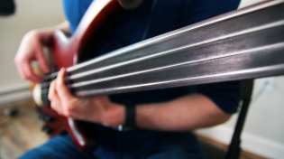 Thumbnail for Guitar strings on FRETLESS bass sound weirdly beautiful | CharlesBerthoud