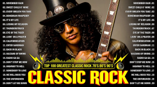Thumbnail for Nirvana, Led Zeppelin, Bon Jovi, Aerosmith, U2, ACDC   Classic Rock Songs 70s 80s 90s Full Album | Classic Rock Music
