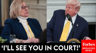 Thumbnail for SHOCK MOMENT: Trump And Maine Gov. Janet Mills Clash Over Trans Sports Policy At White House Event | Forbes Breaking News