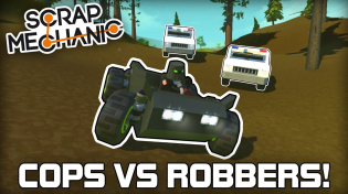 Thumbnail for Multiplayer Cops & Robbers Challenge! (Scrap Mechanic #270) | kAN Gaming