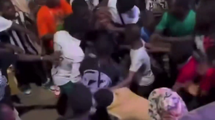 Thumbnail for Retarded rapper dives into the crowd at concert because White rock stars do that and it's awesome.   Niggers steal all his jewelry and almost goodified it. 😂😂😂