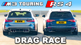 Thumbnail for BMW M3 Touring v Audi RS4: DRAG RACE | carwow