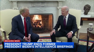 Thumbnail for Trump says he's revoking Biden's security clearance | ABC 7 Chicago