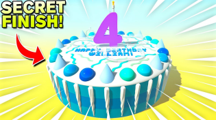 Thumbnail for I Built a SECRET FINISH Into This Birthday Cake Track! | Kosmonaut