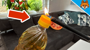 Thumbnail for Light the Cap of the Oil Bottle and WATCH WHAT HAPPENS💥(Ingenious Trick)🤯 | Smart Fox