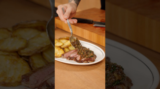 Thumbnail for Flank Steak with Shallot pan sauce | Andy Cooks