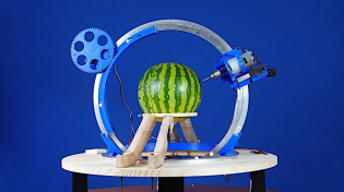 Thumbnail for Building a Watermelon Carving Robot with my 200IQ big brain | Gonkee