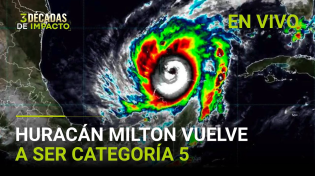 Thumbnail for En vivo: El huracán Milton vuelve a ser categoría 5. Mira aquí la trayectoria y las evacuaciones | Primer Impacto