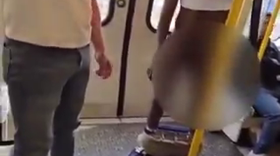 Thumbnail for Brits beat up naked nigger on subway train