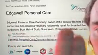 Thumbnail for Sunscreen and hand sanitizer causing cancers