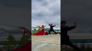 Thumbnail for Kung Fu In A Dress… No Problem #shorts #aurora #kungfu | Elina Meng
