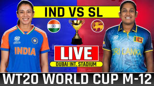 Thumbnail for LIVE🔴| India Womens vs Srilanka Womens T20 World Cup Match-12 | Today Live Cricket Match Indw vs Slw | 𝗖𝗥𝗜𝗖 𝗦𝗣𝗢𝗥𝗧𝗦