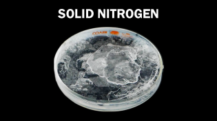 Thumbnail for Freezing liquid nitrogen solid | NileRed Shorts