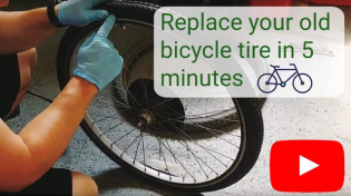 Thumbnail for Installing a new bike tire and inner tube in 5 minutes | The Eclectic Handyman