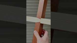 Thumbnail for I made cross half-lap joint with dovetailed #shorts | TWCDesign