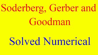 Thumbnail for Soderberg Goodman Gerber Solved Numerical | Numerical on Soderberg Goodman Gerber relations | ONE POINT ACADEMY