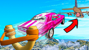 Thumbnail for When you slingshot cars at 1,000,000 mph | GrayStillPlays
