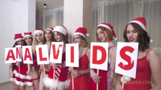 Thumbnail for Christmas Anal Orgy 8v4 with Goldie Small Carla Cage Ellis Baileys Sofi Li Rina Ray Fiore Sun and Pregnant Milena Briz VG049