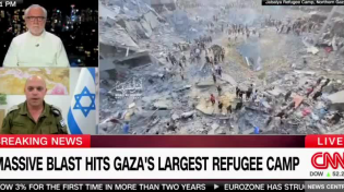 Thumbnail for CNN's Wolf Blitzer: You knew that there were innocent civilians in that refugee camp, right?  IDF spox: This is the tragedy of war. We told them to move south.  Blitzer: So you decided to drop the bomb anyway.  IDF spox: We’re doing everything we can to minimize civilian deaths.