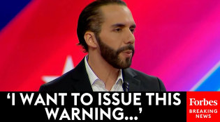 Thumbnail for JUST IN: El Salvador President Nayib Bukele Warns Of 'Dark Forces' In Anti-Crime Speech At CPAC | Forbes Breaking News