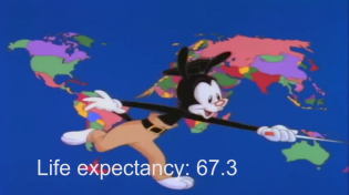 Thumbnail for Yakko's World but the longer people live, the faster it goes | parpamagua