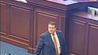 Thumbnail for @bushcuck irl??? Bloated jew rep. randy fine caught on camera vote manipulating 