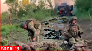 Thumbnail for Russian b*dies have been bl*wn to pieces, others lie on battlefield; they are not evacuated | Kanal13