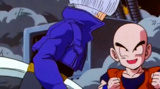 Thumbnail for Krillin Blows Up Cell - TeamFourStar (TFS) | Juicy Sweet