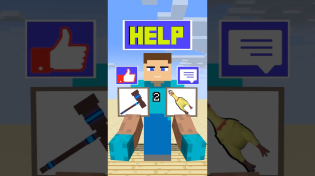 Thumbnail for Help Steve Choose and Strike a Bedrock #minecraft #shorts | ThanCraft XD