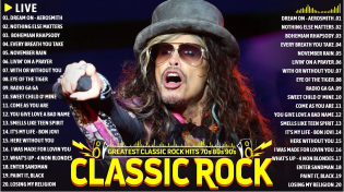 Thumbnail for Aerosmith, Nirvana, Bon Jovi, Guns N Roses, Queen, Kansas, U2 ðŸŽ¶ Best Classic Rock Songs 70s 80s 90s | Classic Rock Hits