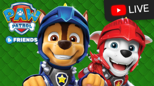Thumbnail for 🔴 PAW Patrol Rescue Knights, Sea Patrol, and More Episodes! - Cartoons for Kids Live Stream | PAW Patrol Official & Friends