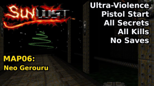 Thumbnail for Doom II: Sunlust - MAP06: Neo Gerouru (Ultra-Violence 100%) | decino