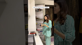 Thumbnail for Multitasking Wife #couple #couplecomedy #couplefunny #relatable #funny #girlthings #comedy |  Chaitali Harshil
