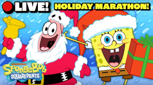 Thumbnail for 🔴LIVE: SpongeBob Holiday Marathon! 🎁 | SpongeBob