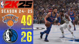 Thumbnail for NEW YORK KNICKS vs DALLAS MAVERICKS || SEASON 2024-2025 || NBA 2K25