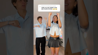 Thumbnail for FAIL!🤣😭🤕 EASY DANCE YOU GUYS HAVE TO LEARN!🤩😆 #couple #dance #matching #shorts | Cadel and Mia