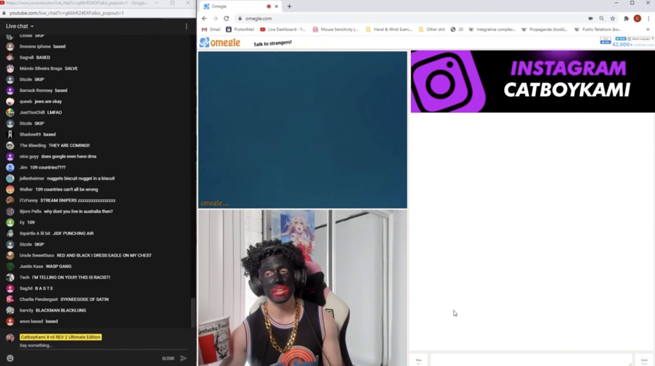 CatboyKami explains the international jew while in blackface